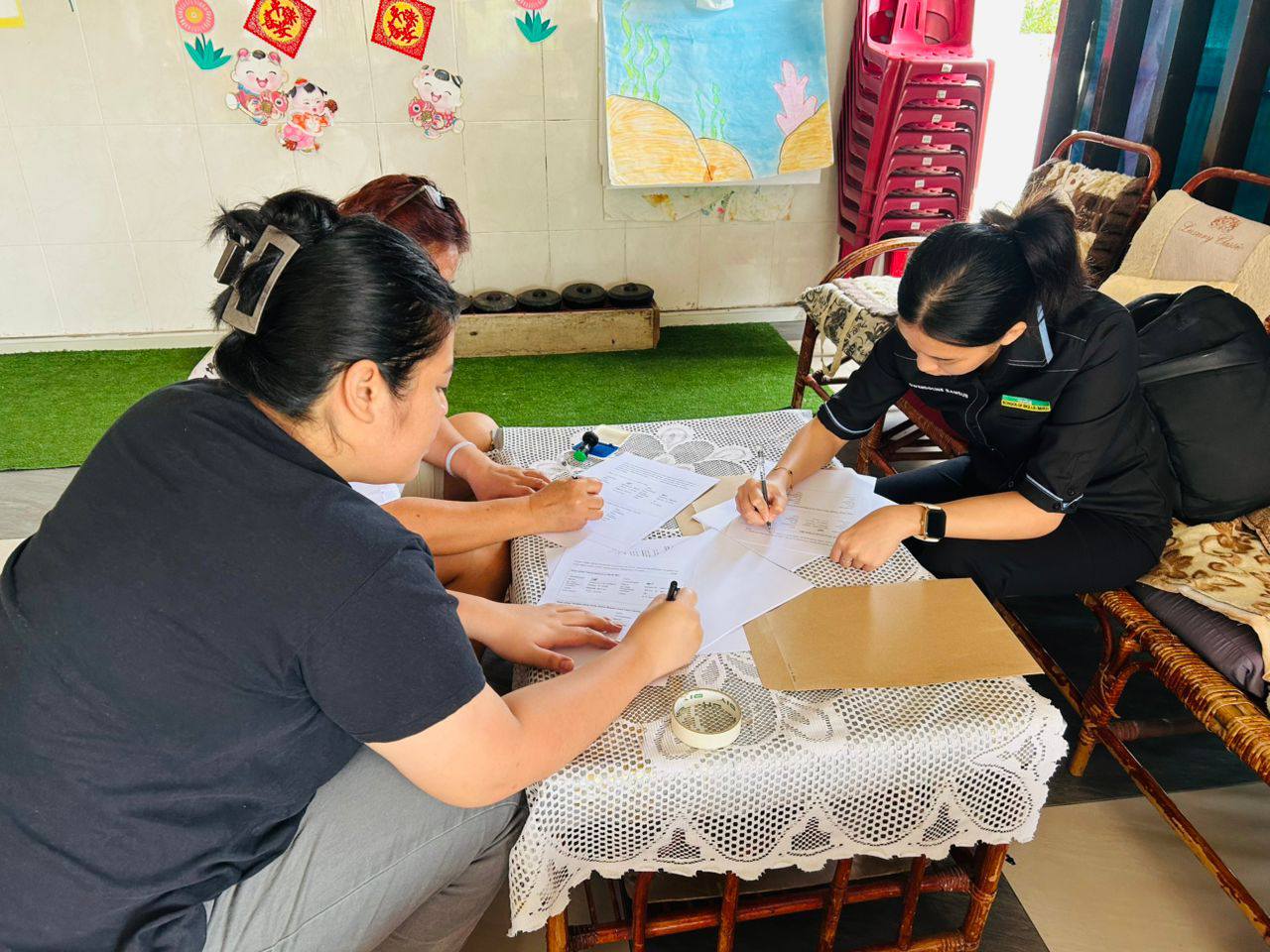 Sesi penandatanganan MoA & MoU bersama Taska Glory Kids bagi penempatan Latihan Industri (LI) pelatih