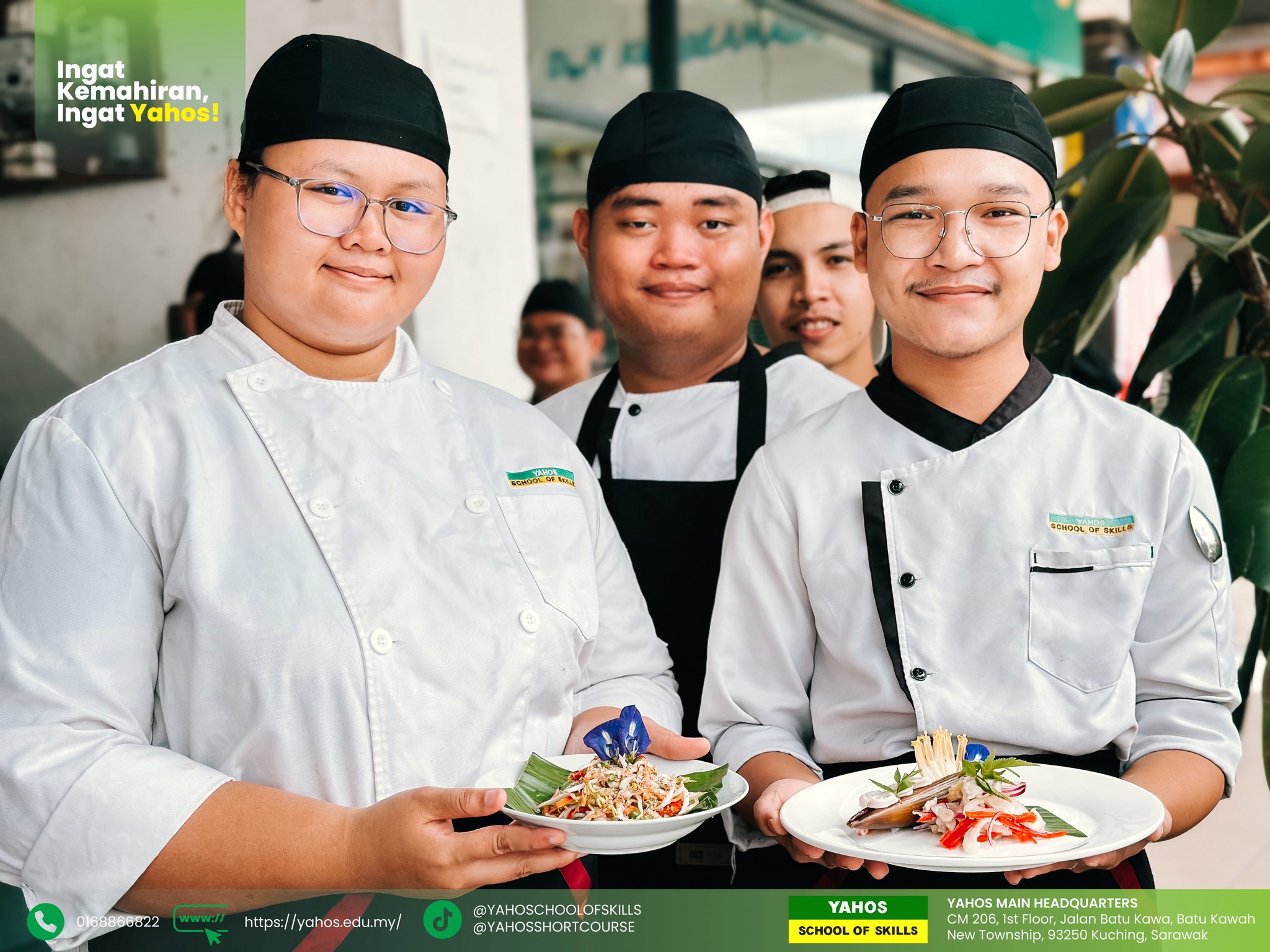 Aktiviti Jumaat pelajar kulinari di YAHOS MJC: Penyediaan pelbagai jenis kerabu